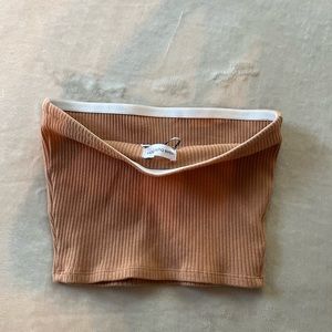 URBAN OUTFITTERS beige tube top